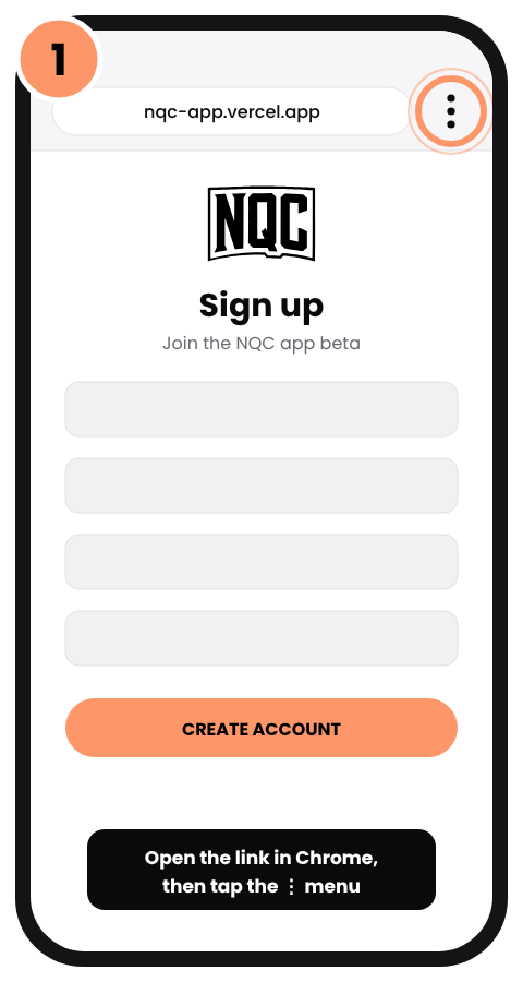 Step 1: Open your link in Chrome