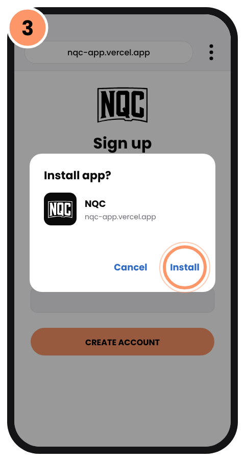 Step 3: Tap Install