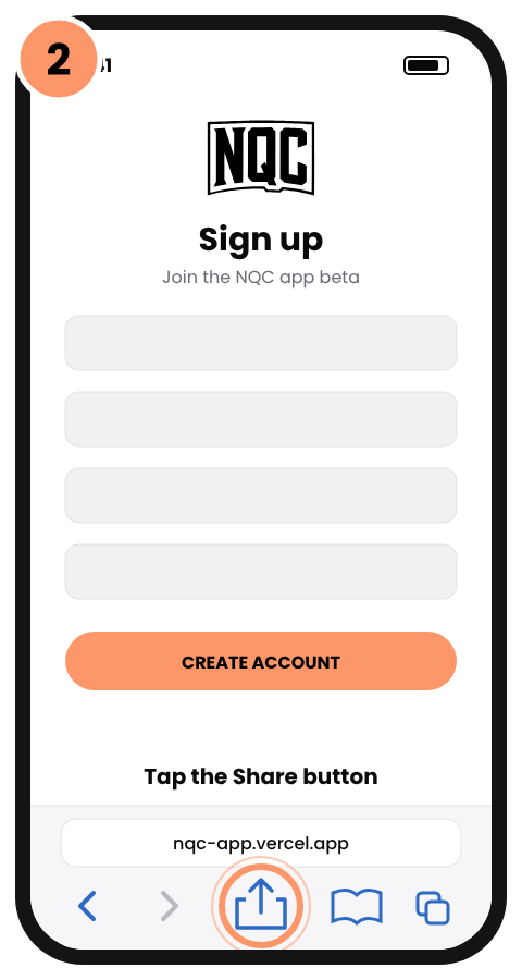 Step 2: Tap Share